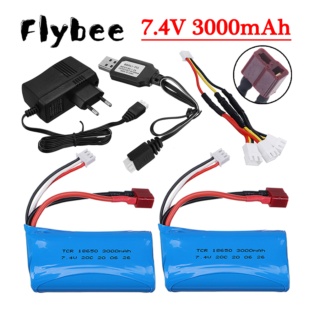 Rc Hobby Hub - 7.4V 3000mAh Li-ion Battery for Q46