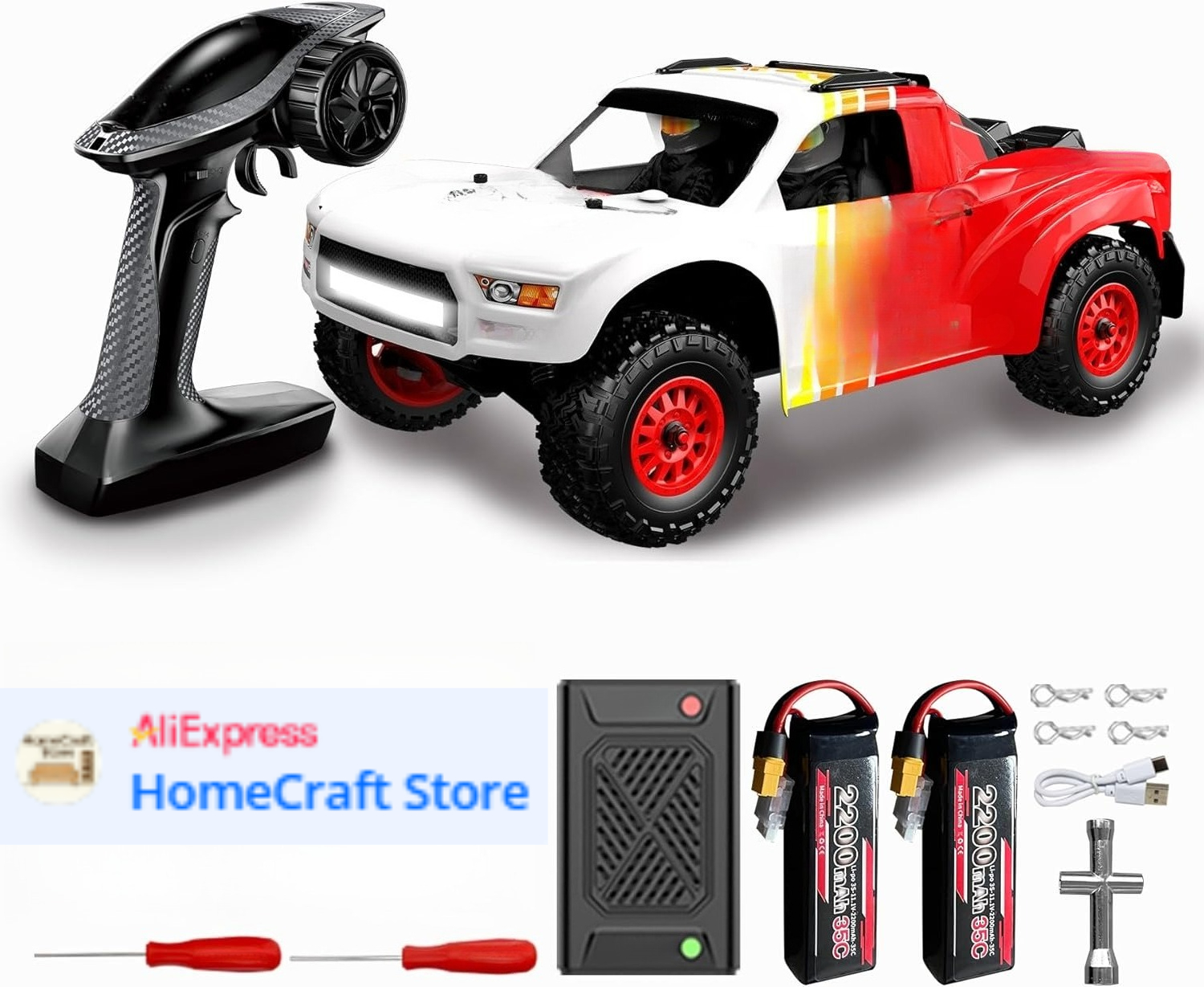Rc Truck Monster - 1:12 4WD Brushless RC Truck for