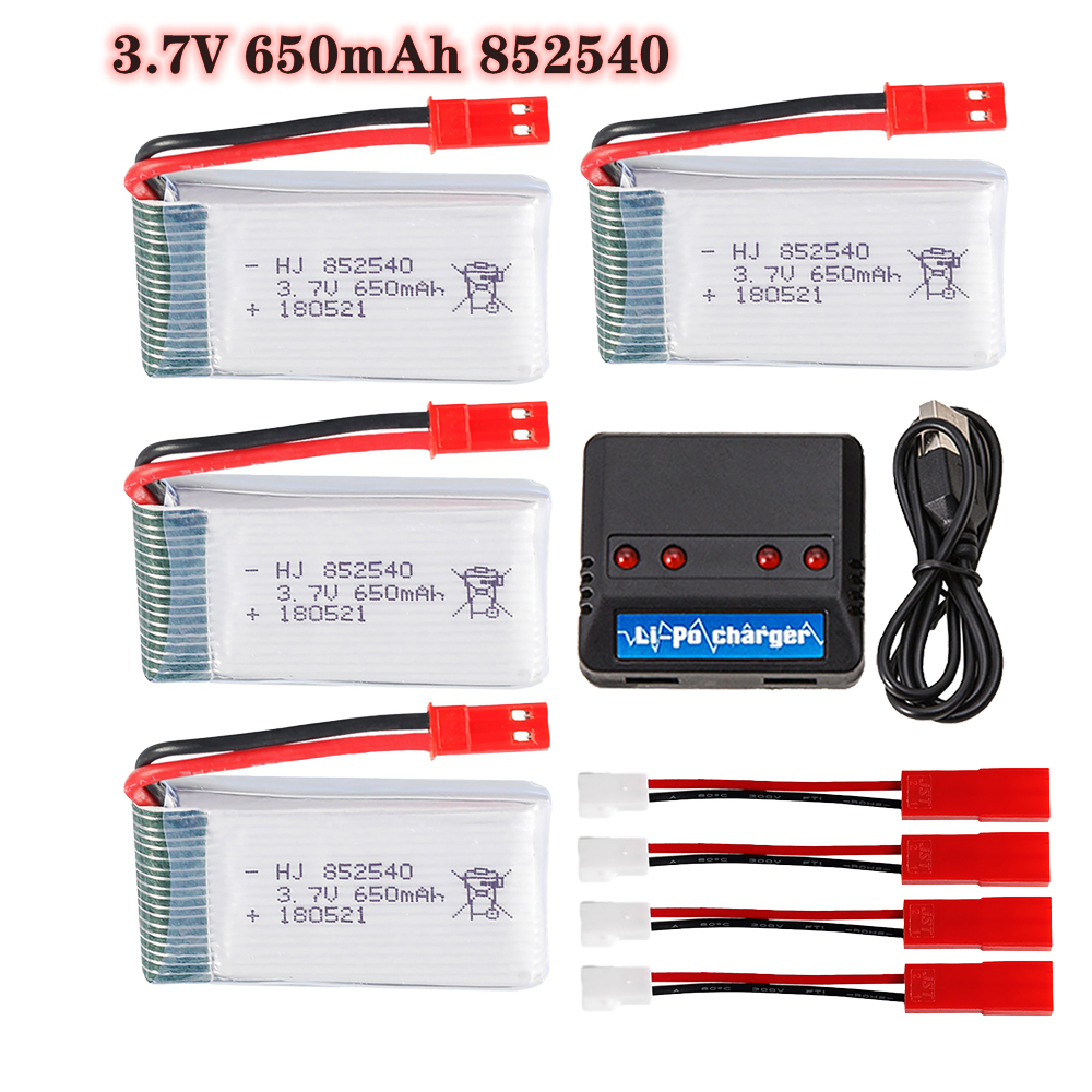 Hobby Rc Quadcopters - 3.7v 650mAh 852540 Lipo Battery +4