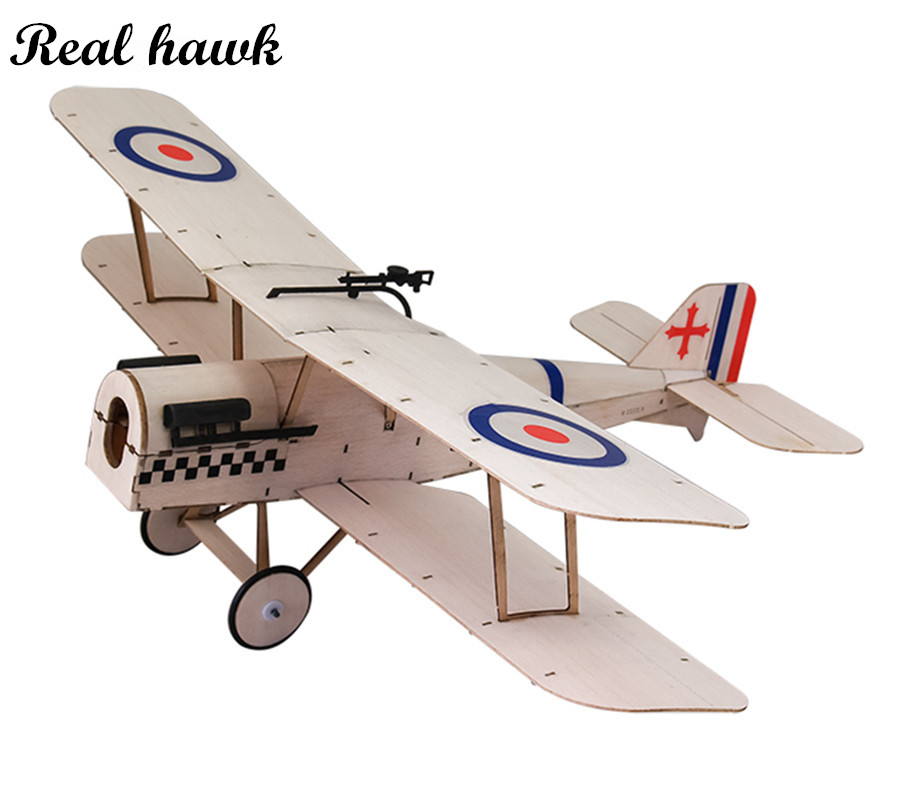 Rc Hobby Toys - Sopwith-SE5A 378mm Balsa Biplane Laser-Cut RC