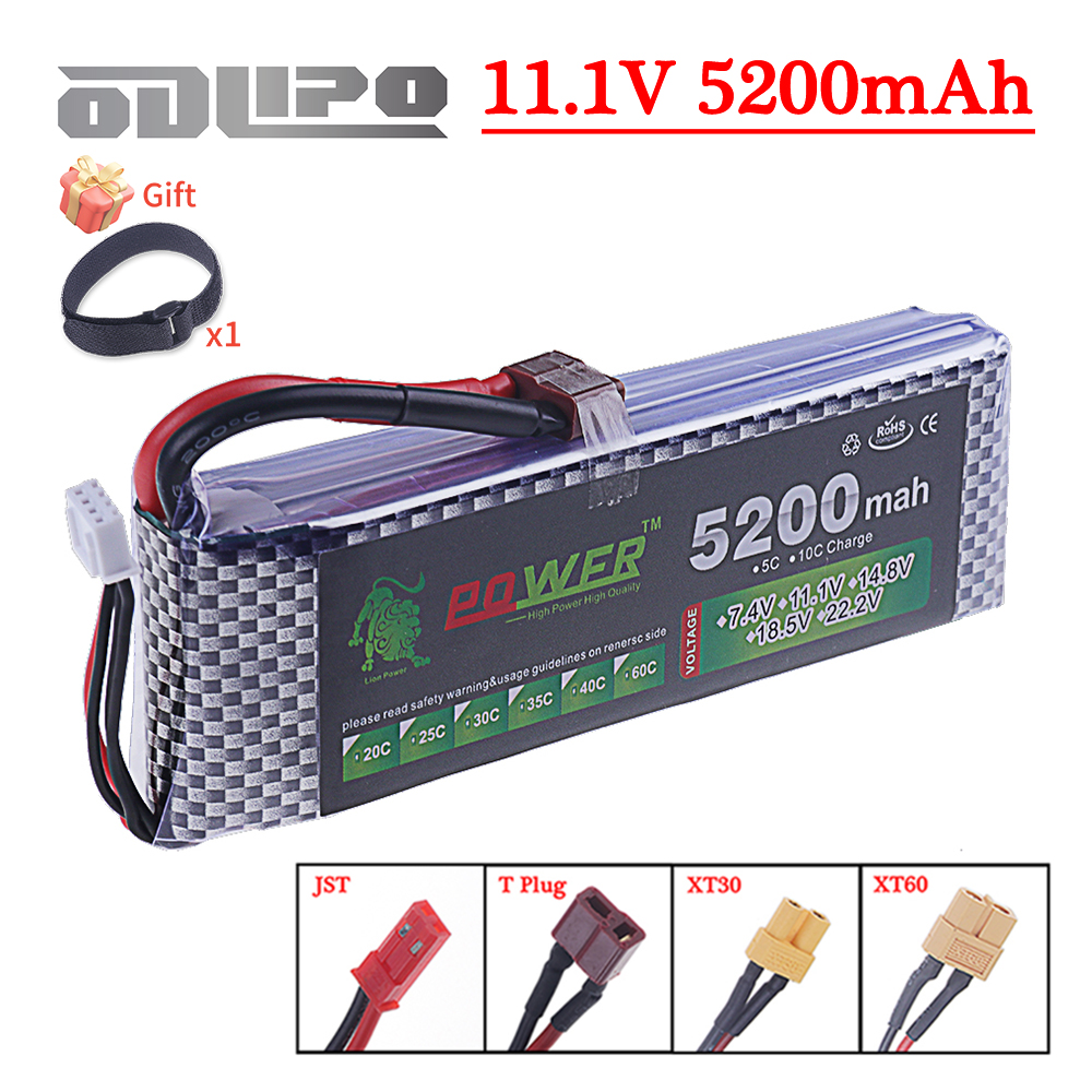 Rc Hobby Hub - 3S Lipo Battery 11.1V 5200mah 40C