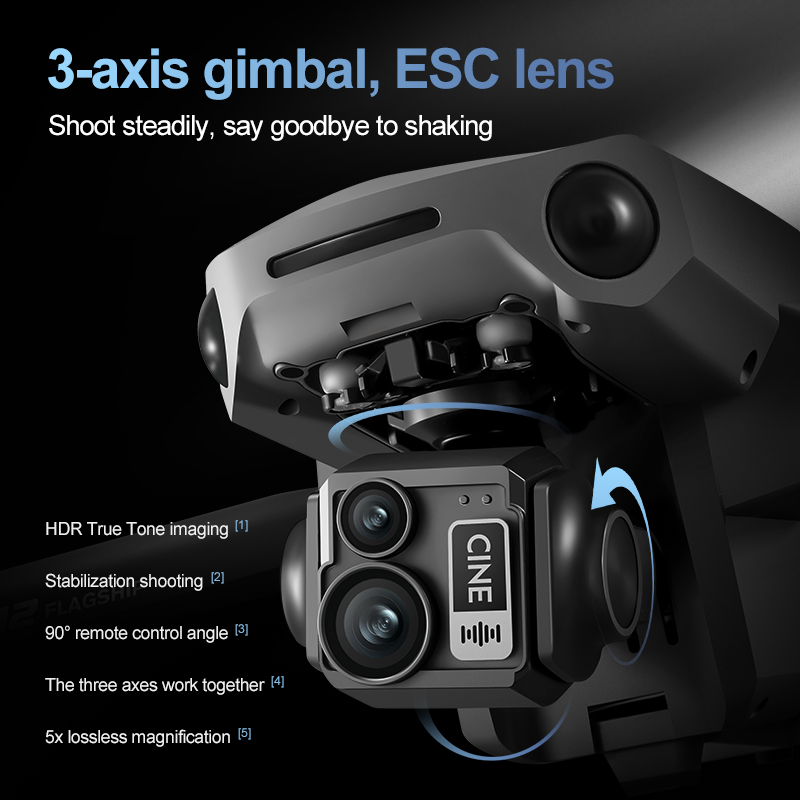 8K 3 Axis Gimbal Brushless 7.2 - Hobby Rc Quadcopters reseña y precio