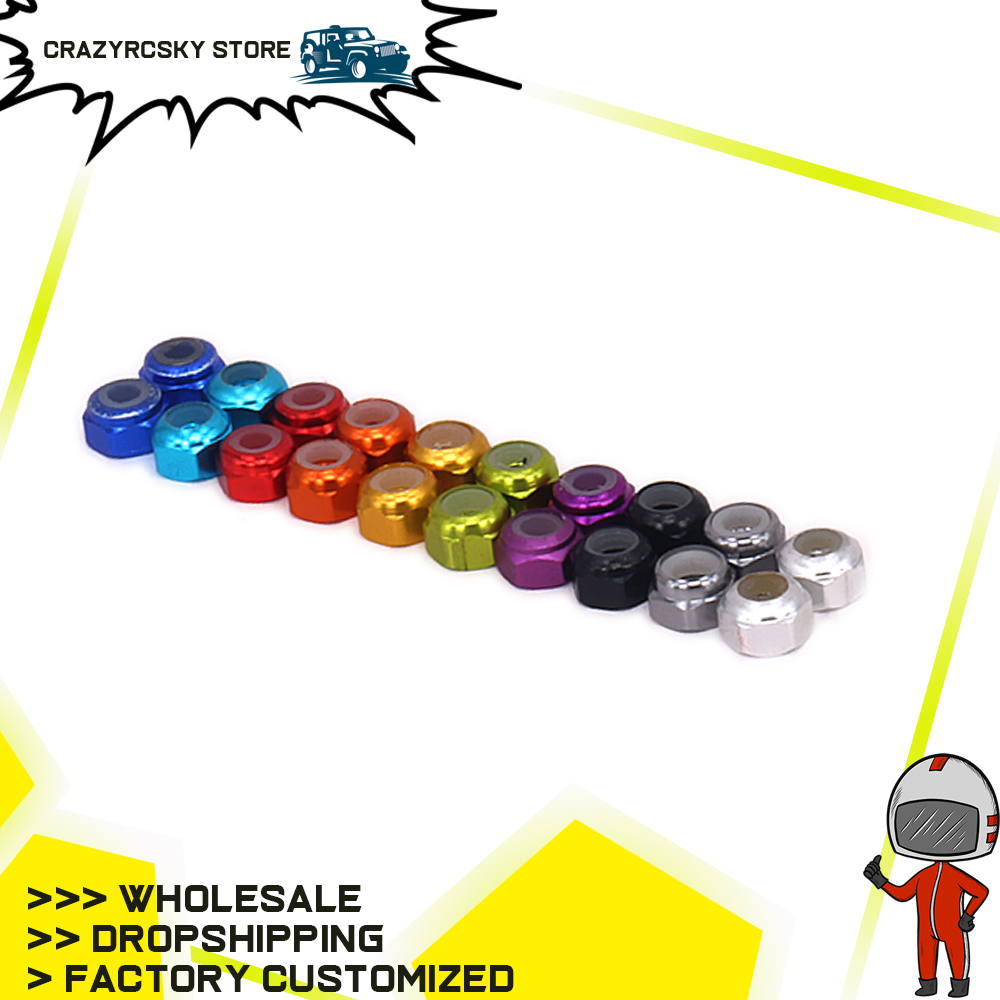 8pcs RCAWD Wheel Hex Lock Nut  - Rc Hobby Nut reseña y precio