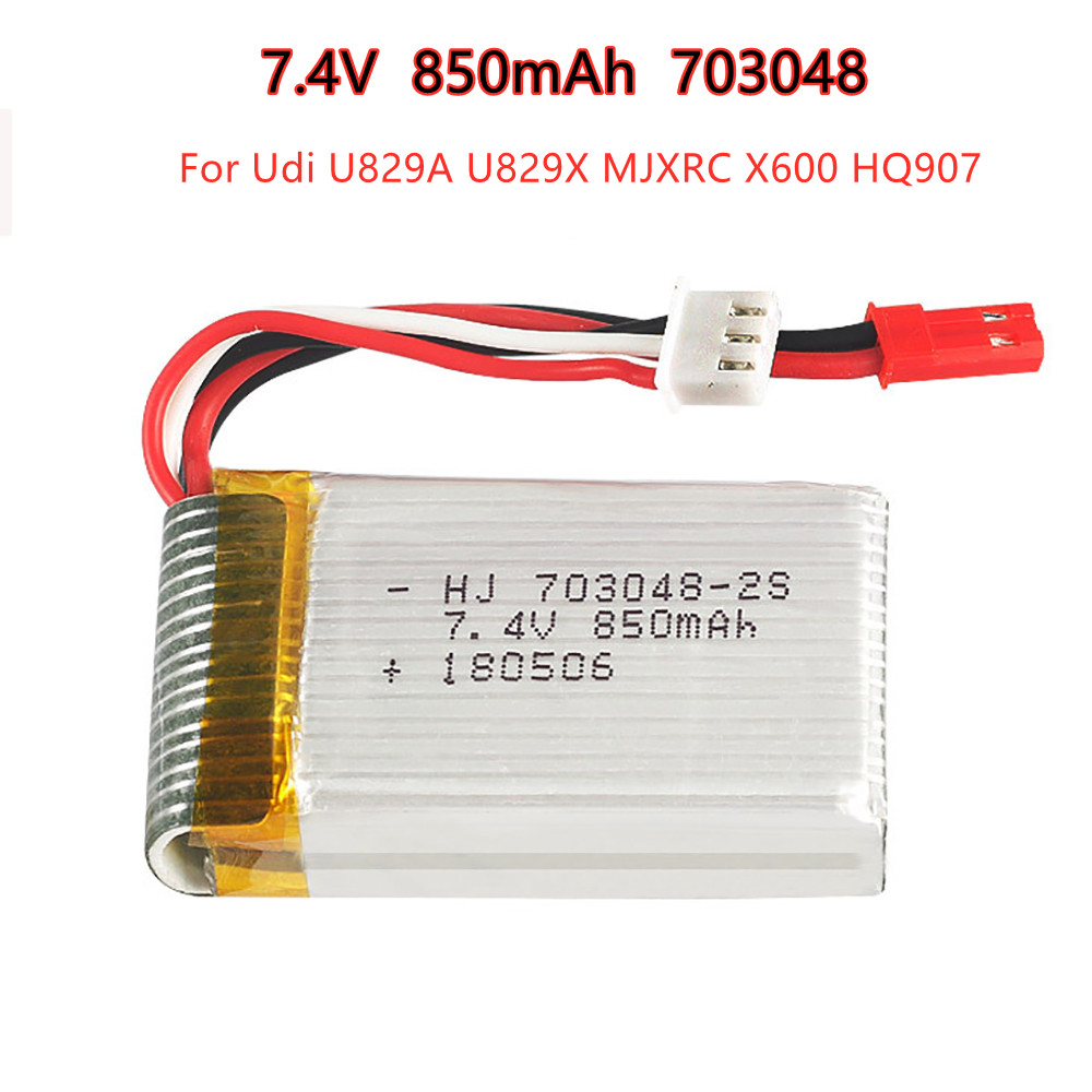 1-5pcs  2s 7.4V 850mAh 703048  - Rc Hobby Hub reseña y precio