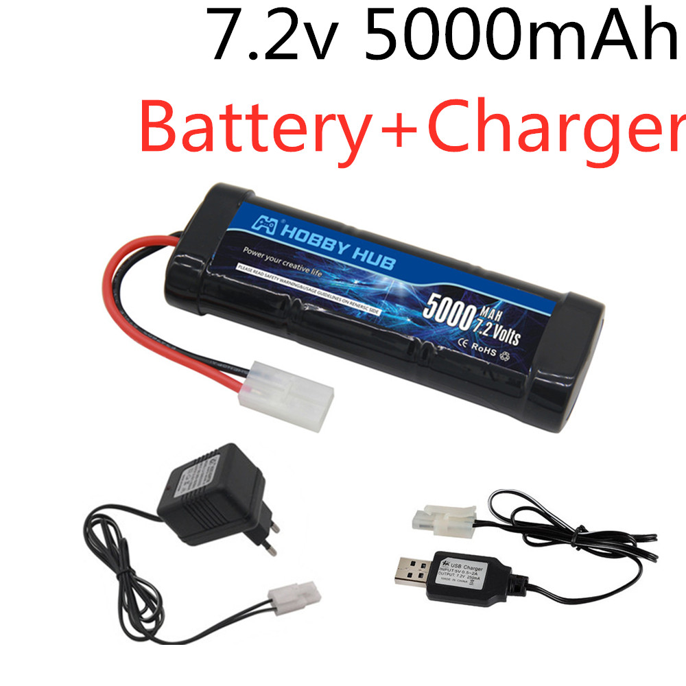 7.2V 5000mAh Ni-MH Battery Pac - Rc Hobby Hub reseña y precio