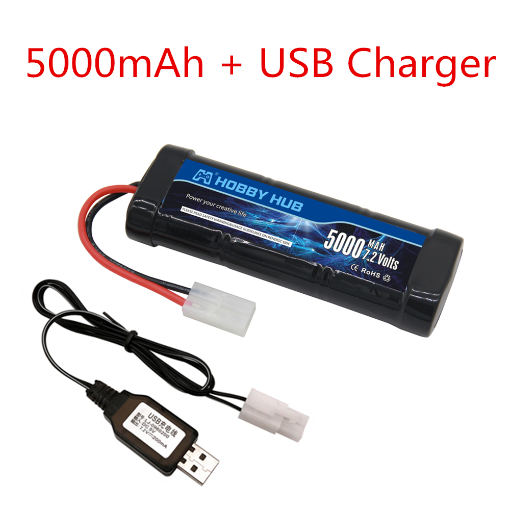 7.2V 5000mAh Ni-MH Battery Pac - Rc Hobby Hub reseña y precio
