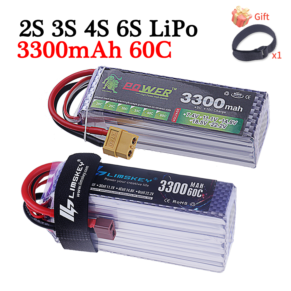 60C Lipo Battery 3300mAh 7.4V  - Rc Hobby Hub reseña y precio