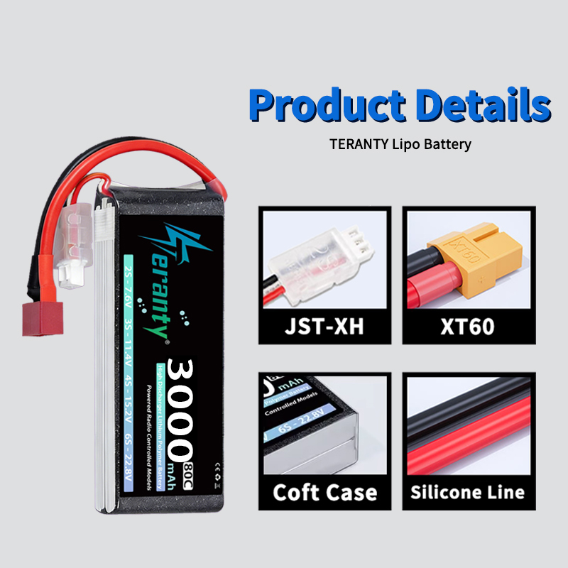TERANTY 2S 3000mAh Lipo Batter - Rc Hobby & Maskinservice I Eskilstuna reseña y precio