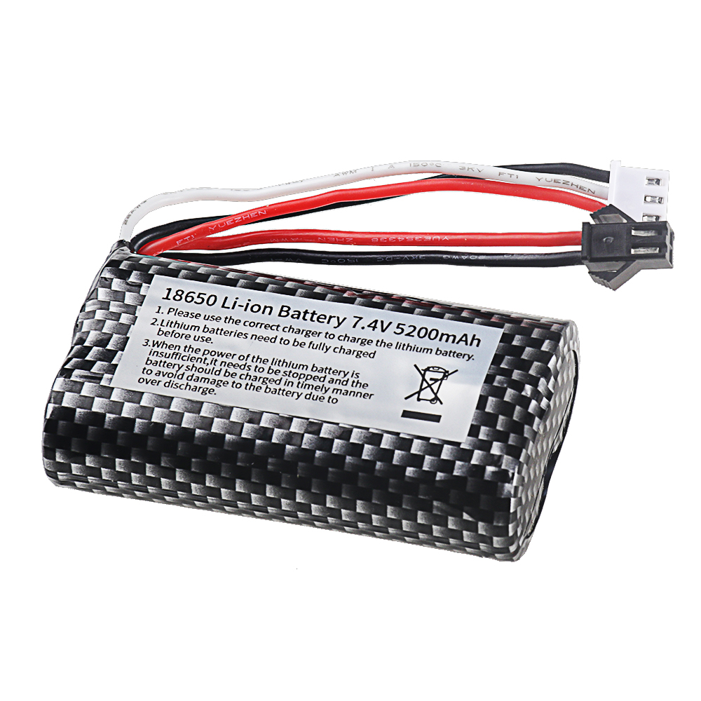 18650 7.4V 5200mAh Li-ion batt - Rc Hobby Hub reseña y precio