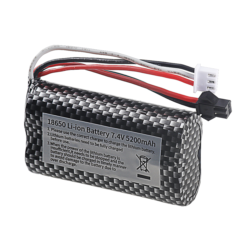 18650 7.4V 5200mAh Li-ion batt - Rc Hobby Hub reseña y precio