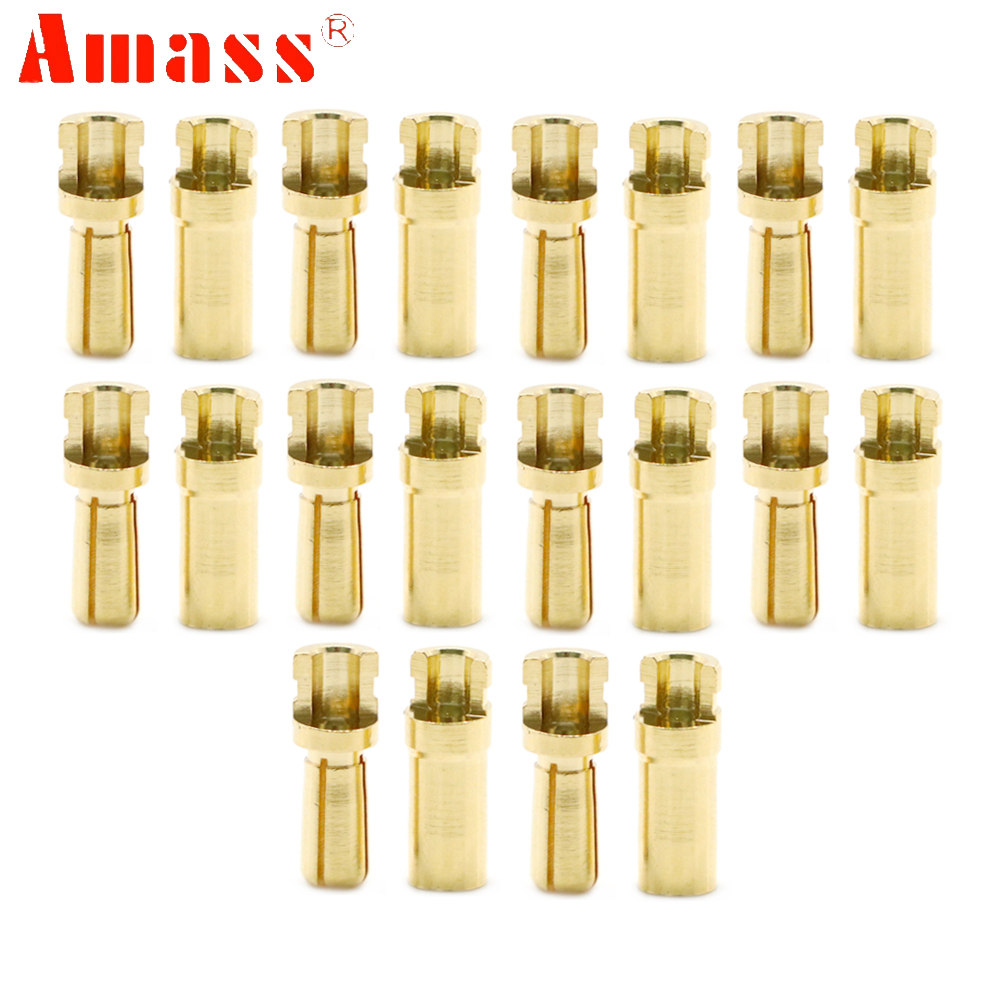 5pair/lot Amass 3.5mm 4mm Gold - Rc Hobbyking reseña y precio
