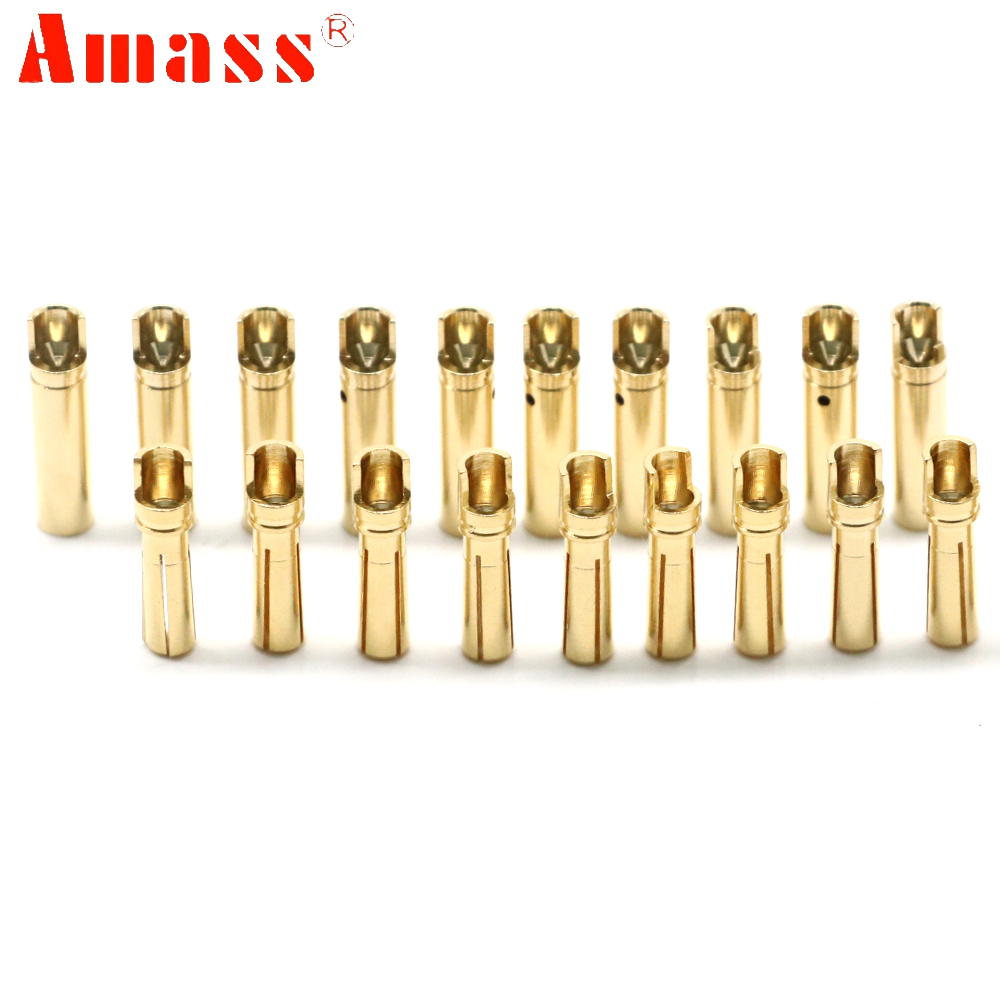 5pair/lot Amass 3.5mm 4mm Gold - Rc Hobbyking reseña y precio