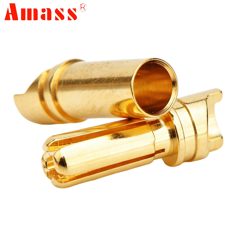 5pair/lot Amass 3.5mm 4mm Gold - Rc Hobbyking reseña y precio