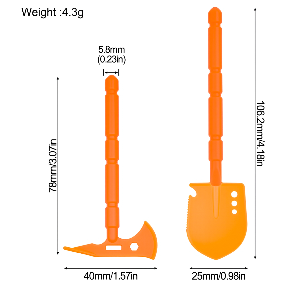 Simulated Plastic Shovel Picka - Rc Crawler 4X4 reseña y precio