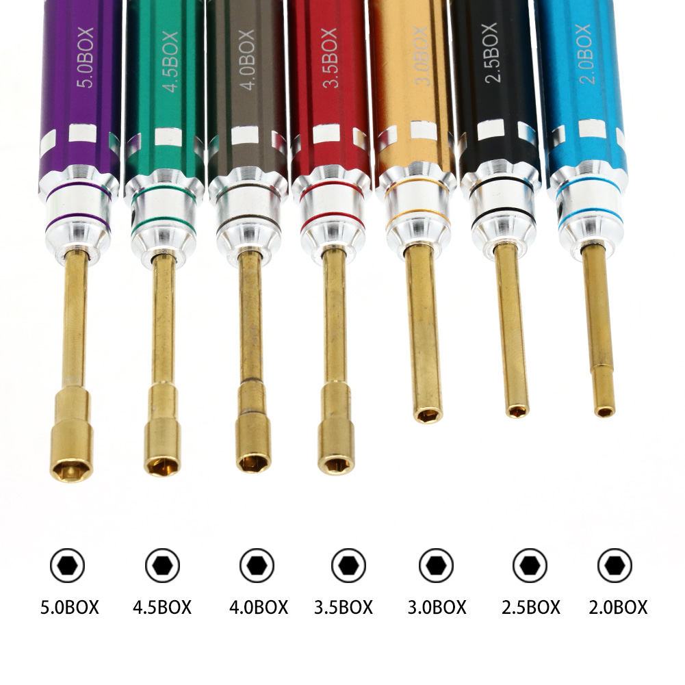 7PCS Short Handle RC Hex Screw - Rc Hobbyking reseña y precio