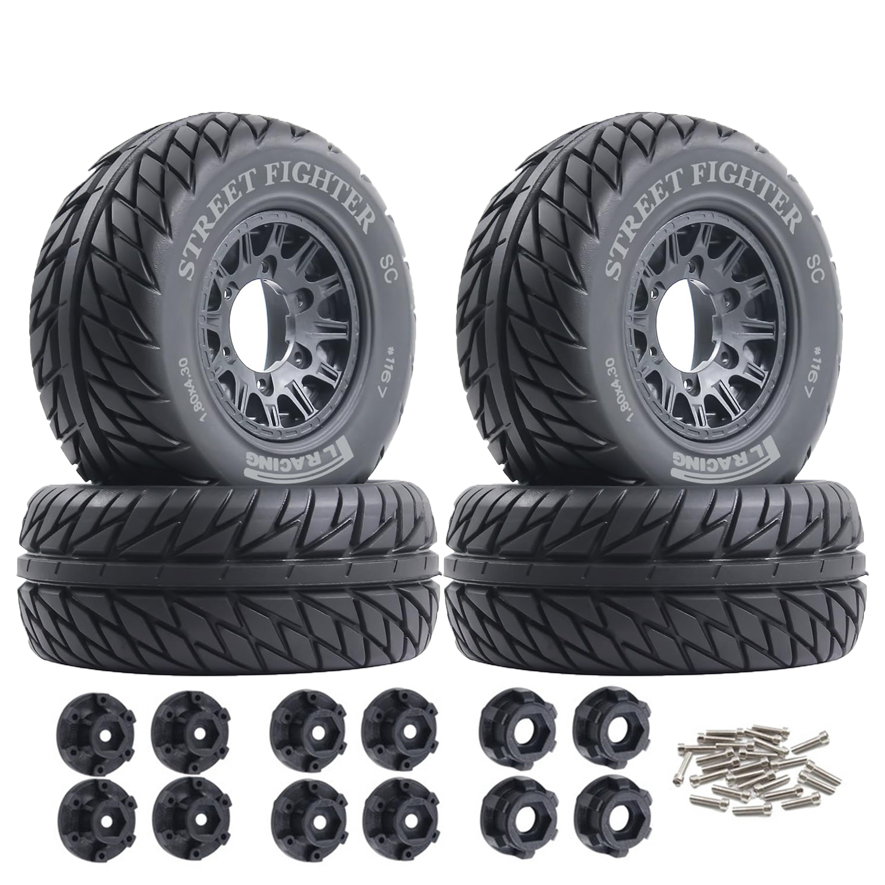 1/10 1/8 RC Truck Tires And Wh - Rc Truck Monster reseña y precio