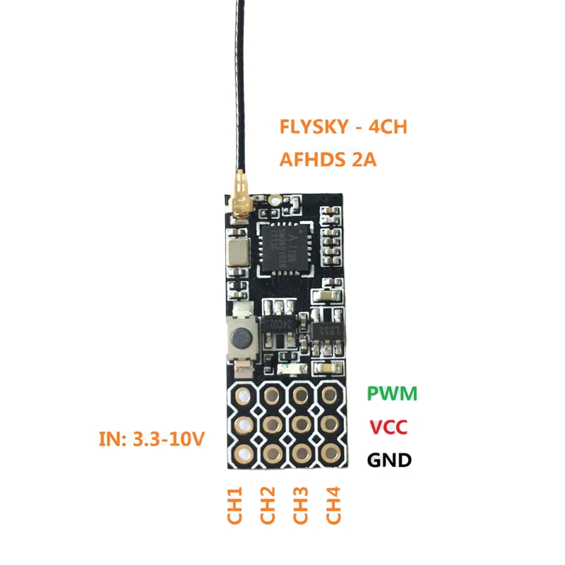 Flysky FS2A Mini Receiver 4CH  - Rc Hobby Toys reseña y precio