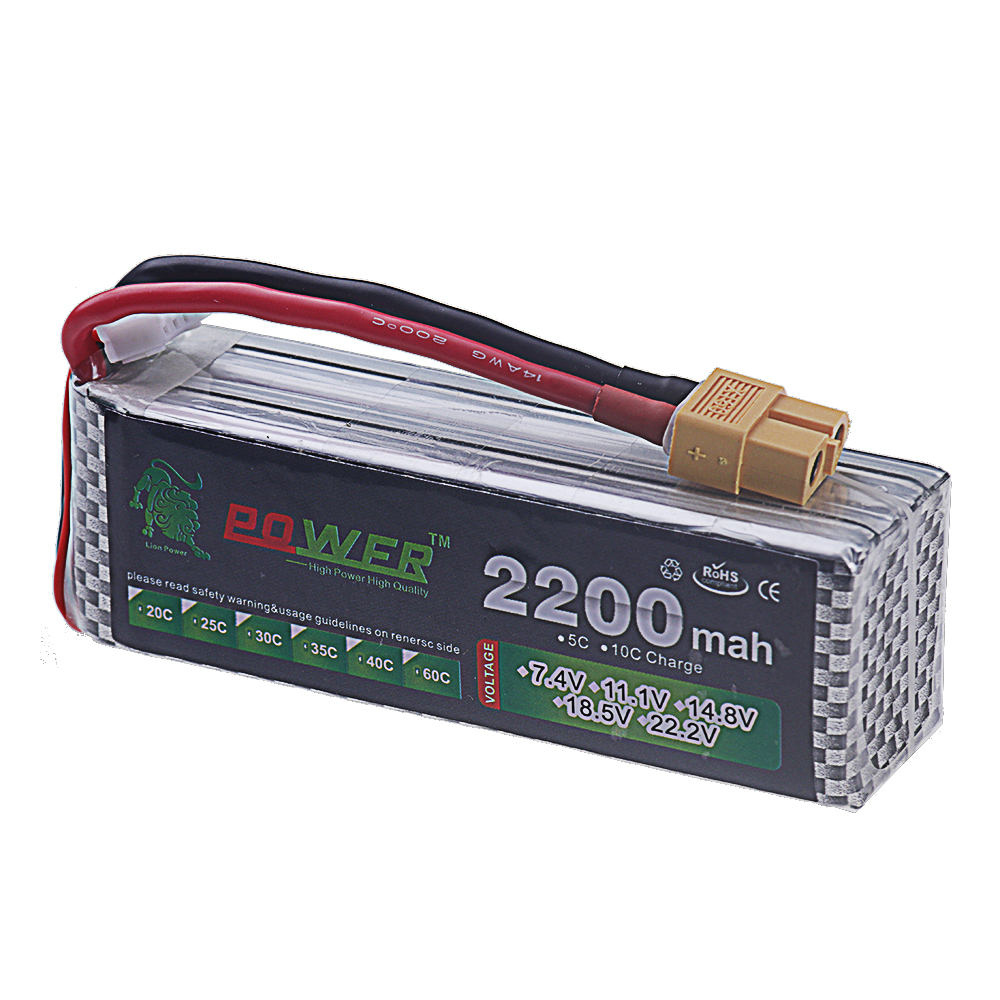14.8V 2200mah Li-polyme Batter - Hobby Rc Quadcopters reseña y precio