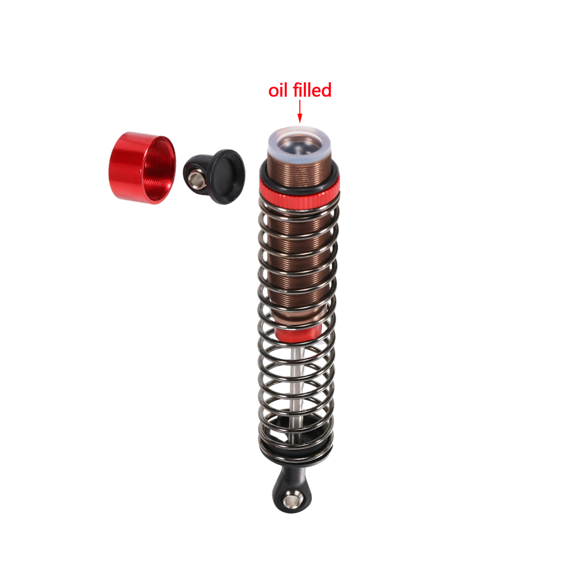 4Pcs Adjustable Oil Filled Sho - Rc Truck Monster reseña y precio
