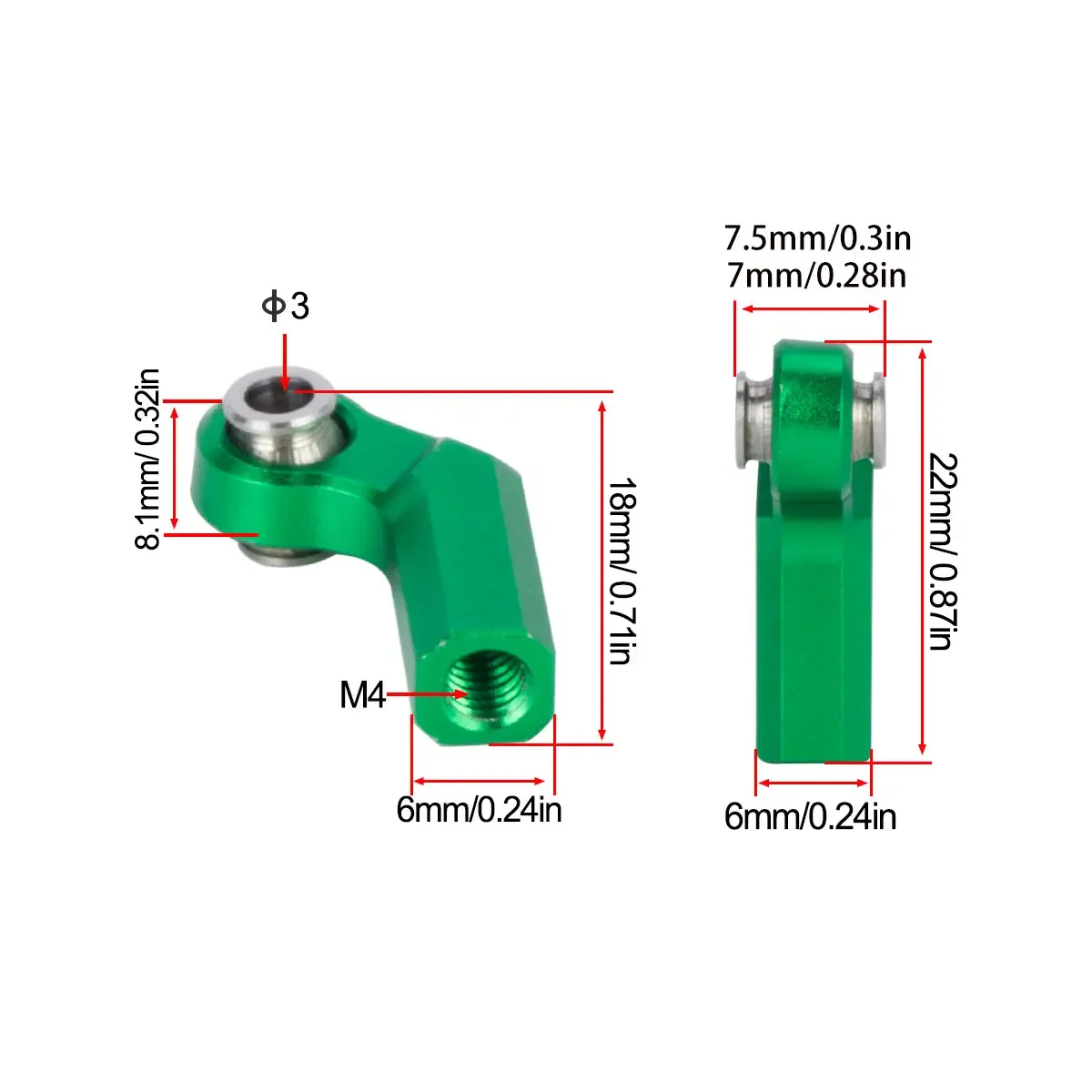 4Pcs M4 Metal Ball Head Holder - Rc Crawler 4X4 reseña y precio