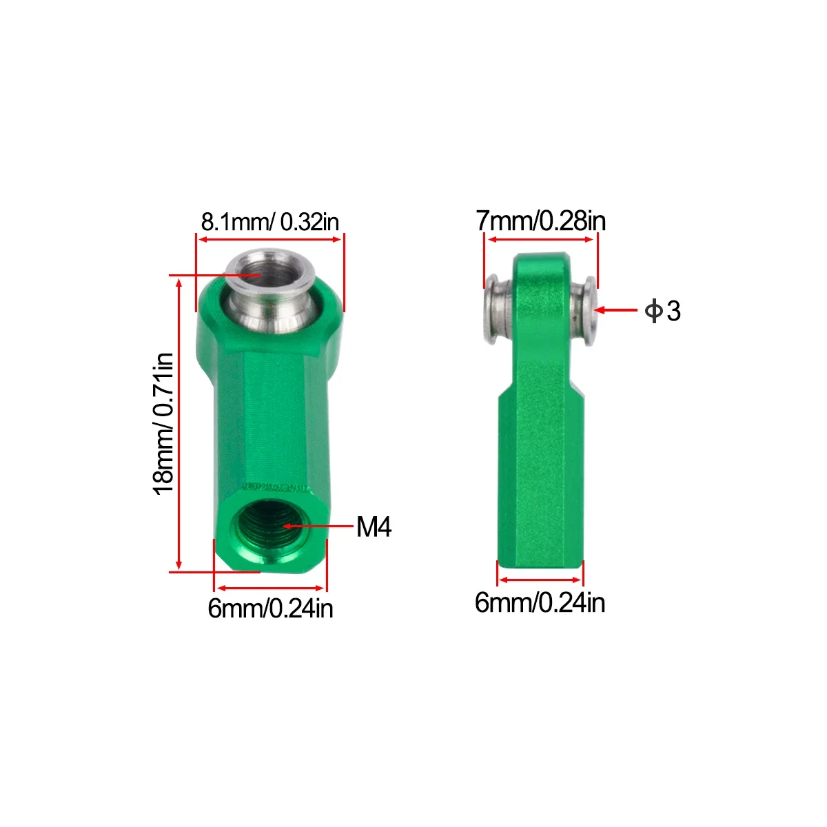 4Pcs M4 Metal Ball Head Holder - Rc Crawler 4X4 reseña y precio
