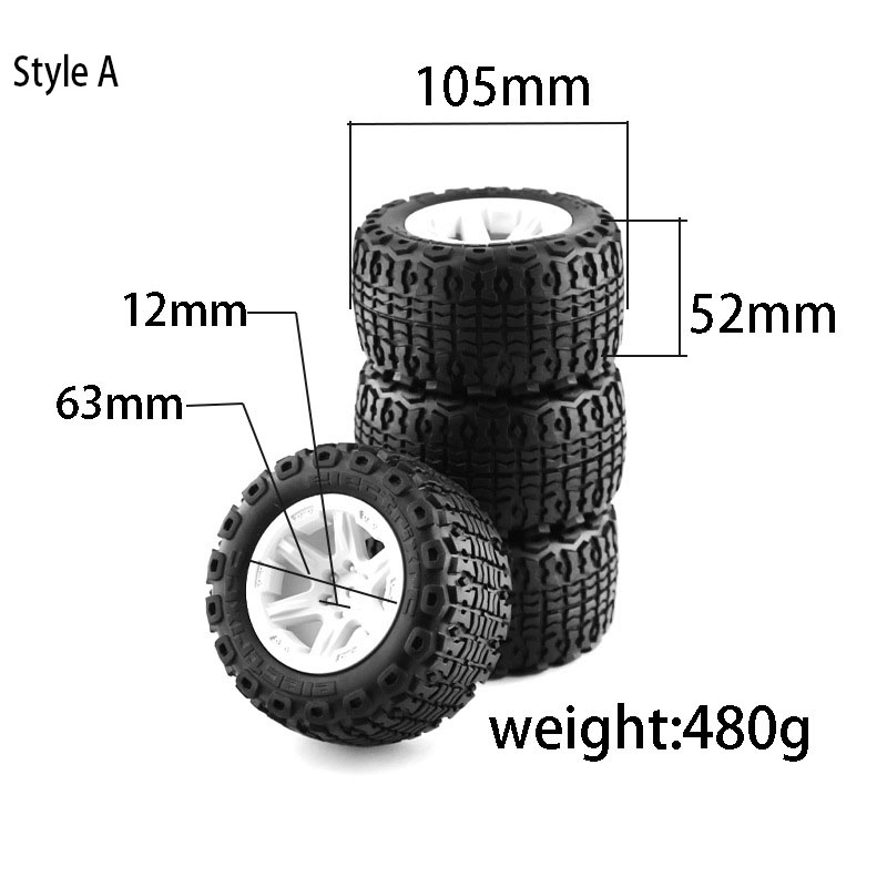 4PCS RC Monster Truck Wheels T - Rc Truck Monster reseña y precio
