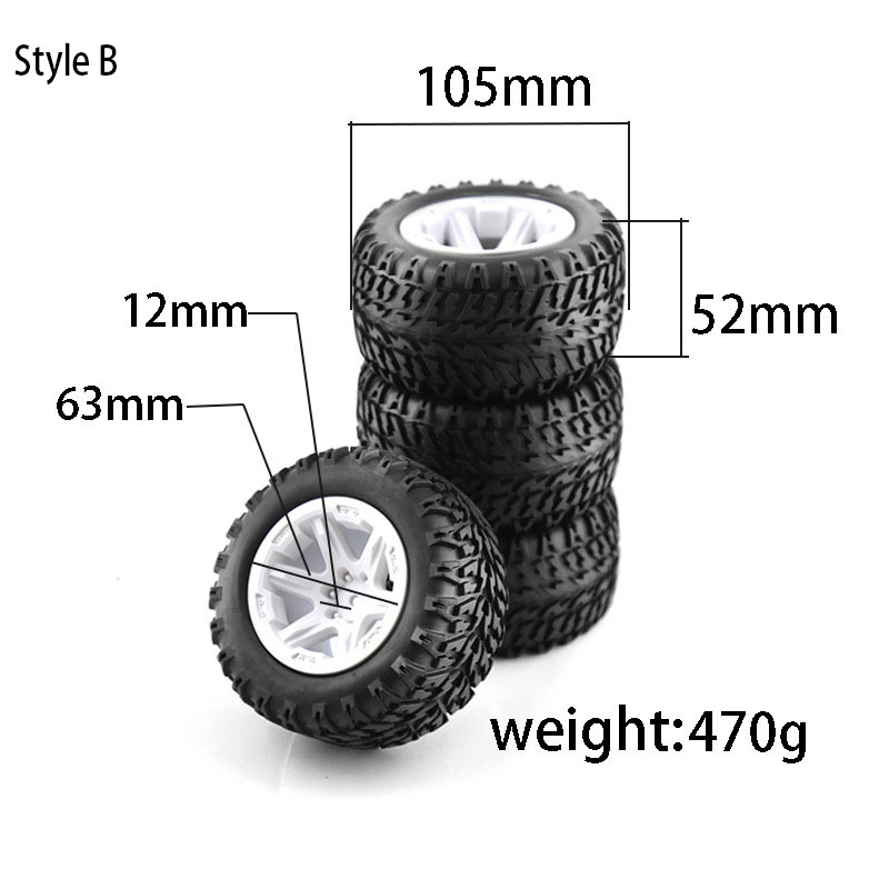 4PCS RC Monster Truck Wheels T - Rc Truck Monster reseña y precio