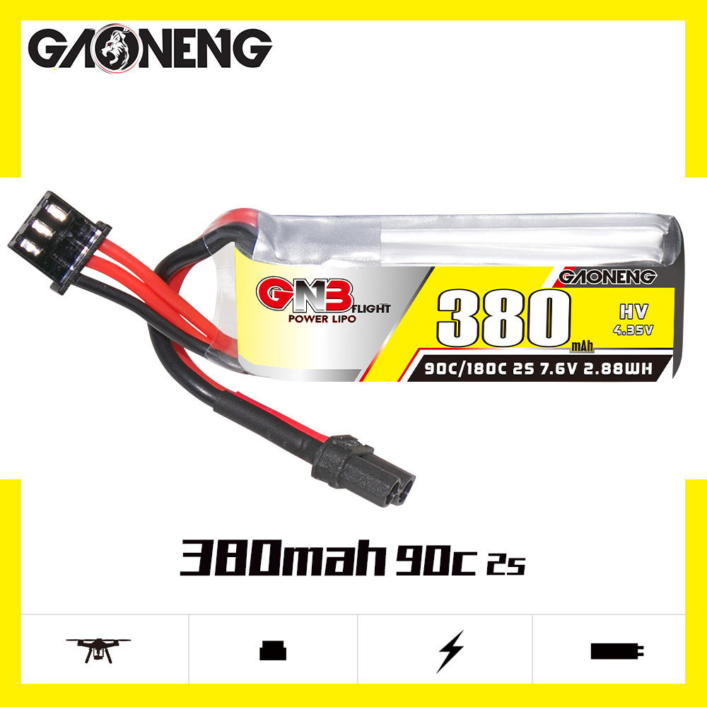 GNB 2S 7.6V 380mAh 90C/180C Li - Hobby Rc Quadcopters reseña y precio