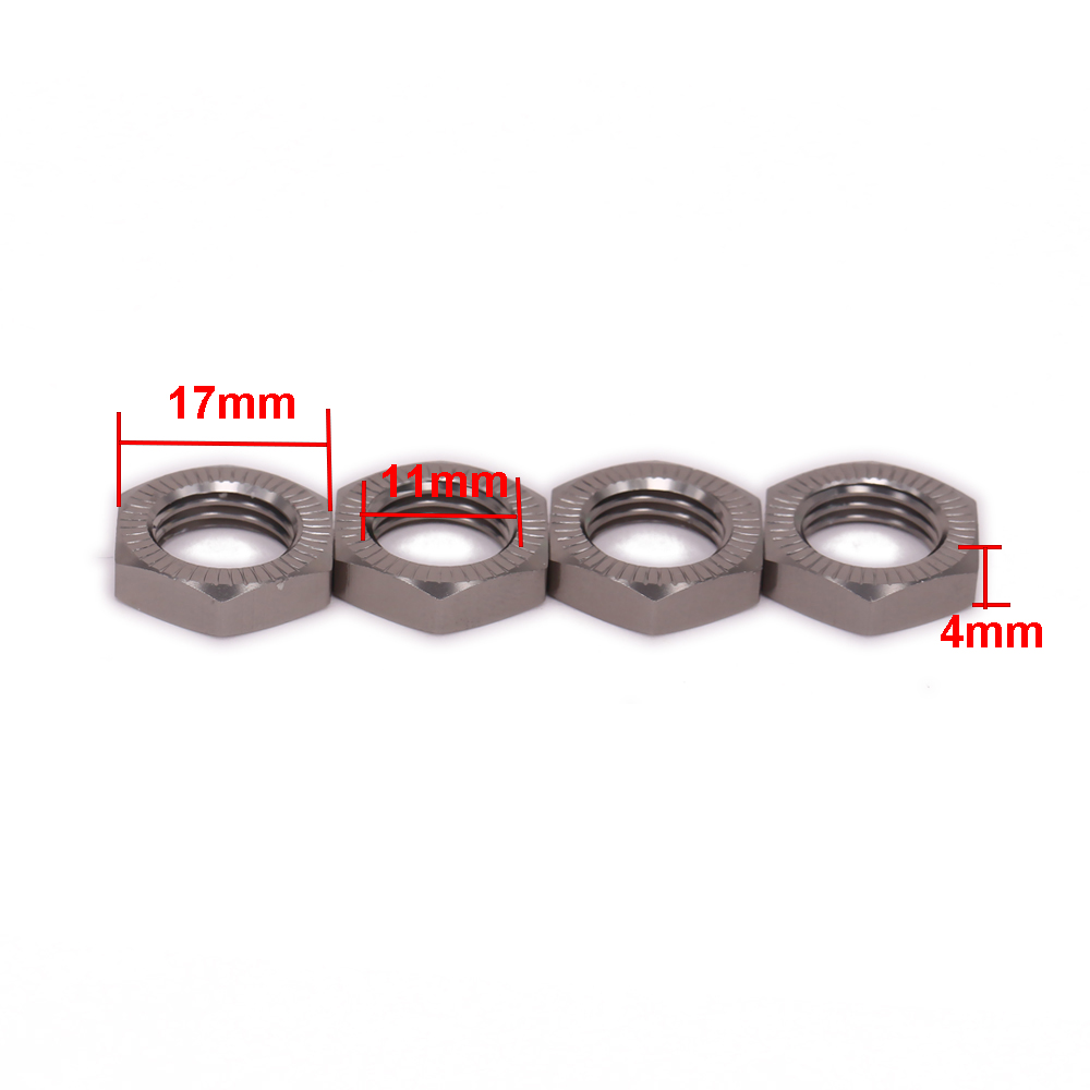 4PCS M17 17mm Wheel Hex Adapte - Rc Hobby Nut reseña y precio
