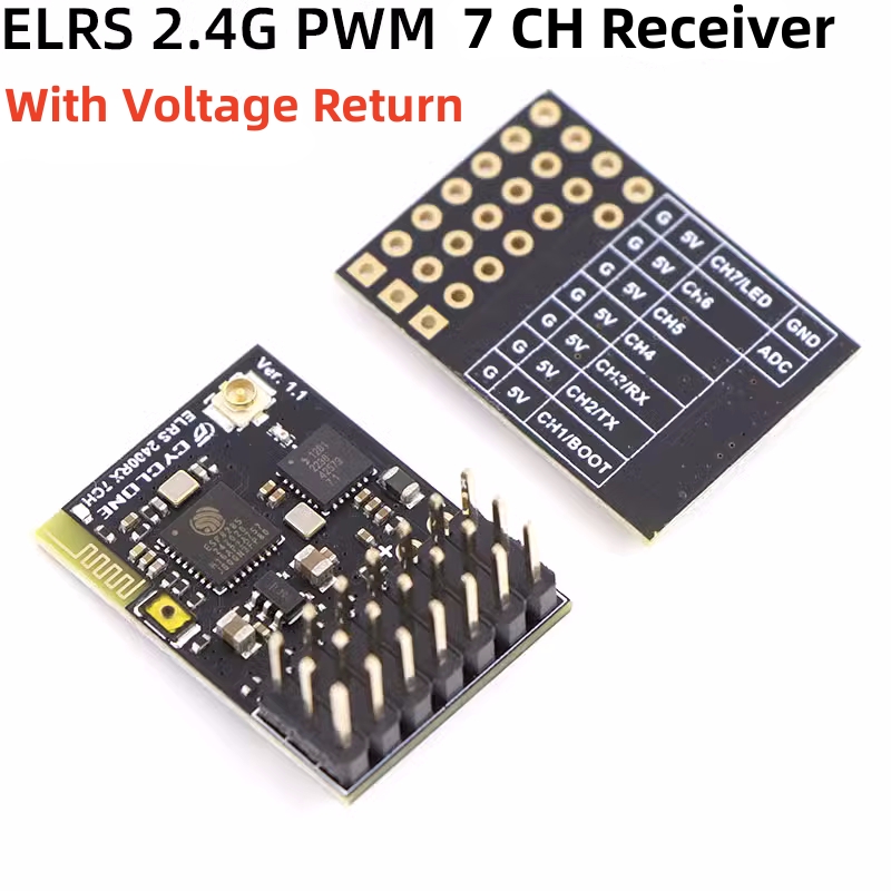 ELRS 2.4G PWM 7CH 6CH CRSF Rec - Rc Hobby Toys reseña y precio
