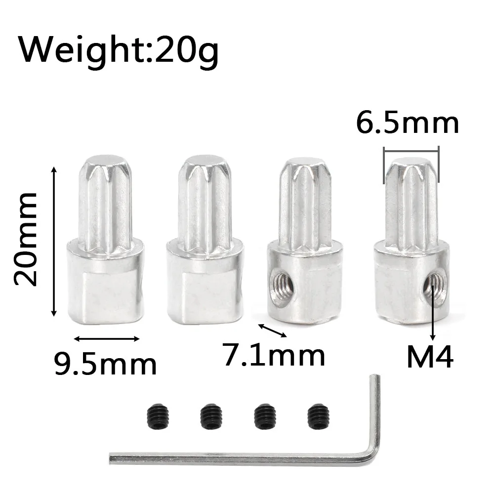 4pcs Metal Center Drive Hub 68 - Rc Roc Hobby reseña y precio