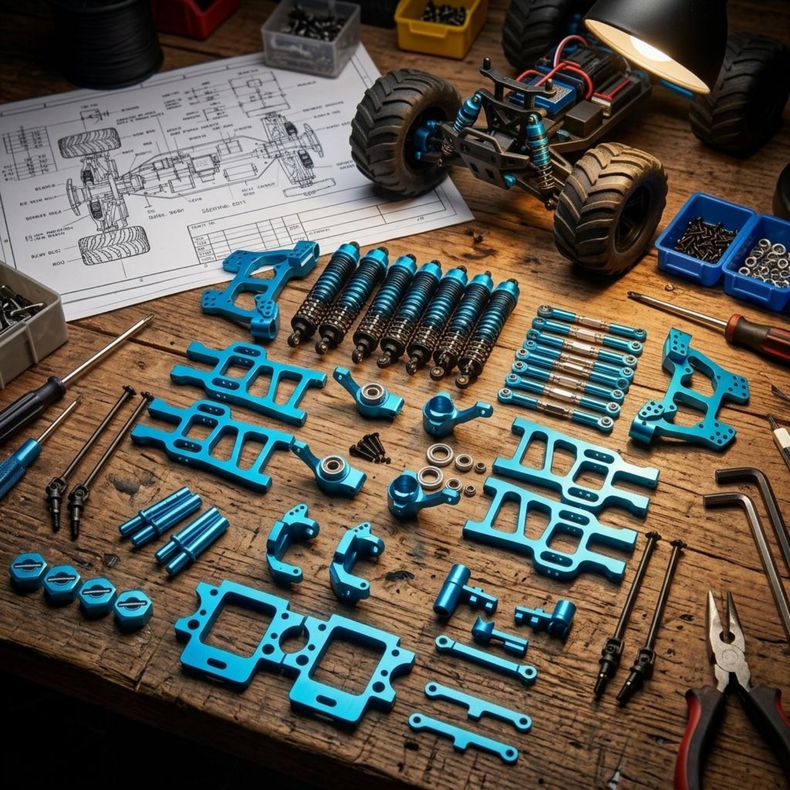 RC Monster Truck Upgrade Kit L - Rc Truck Monster reseña y precio