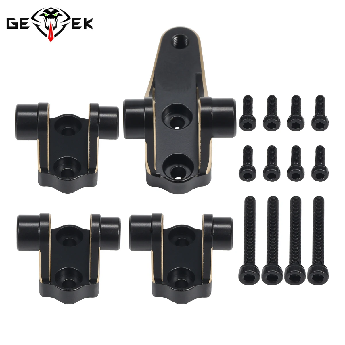 4Pcs Black Brass Link Mounts F - Rc Crawler 4X4 reseña y precio