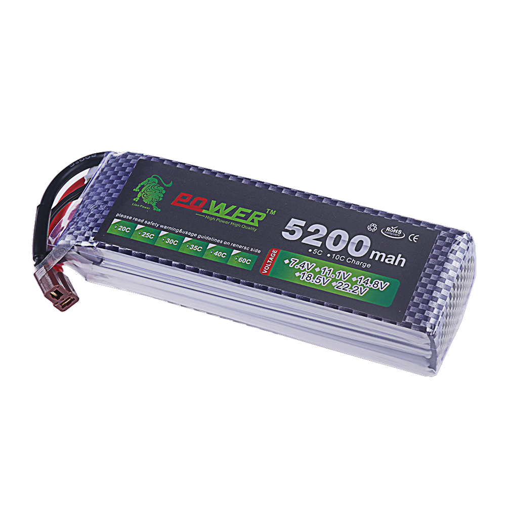 3S Lipo Battery 11.1V 5200mah  - Rc Hobby Hub reseña y precio
